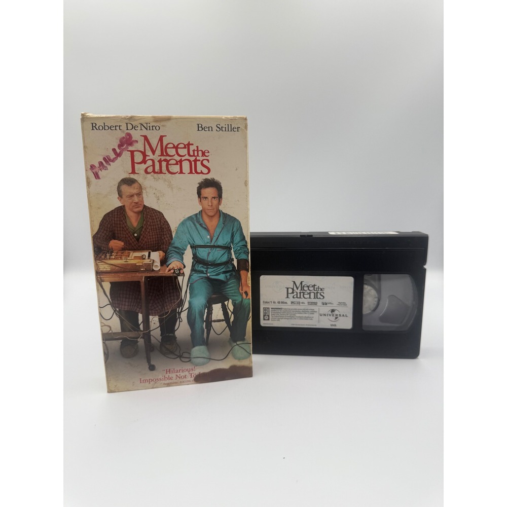 Meet the Parents‎ VHS 2000 Comedy Movie Robert De Niro Ben Stiller Universal